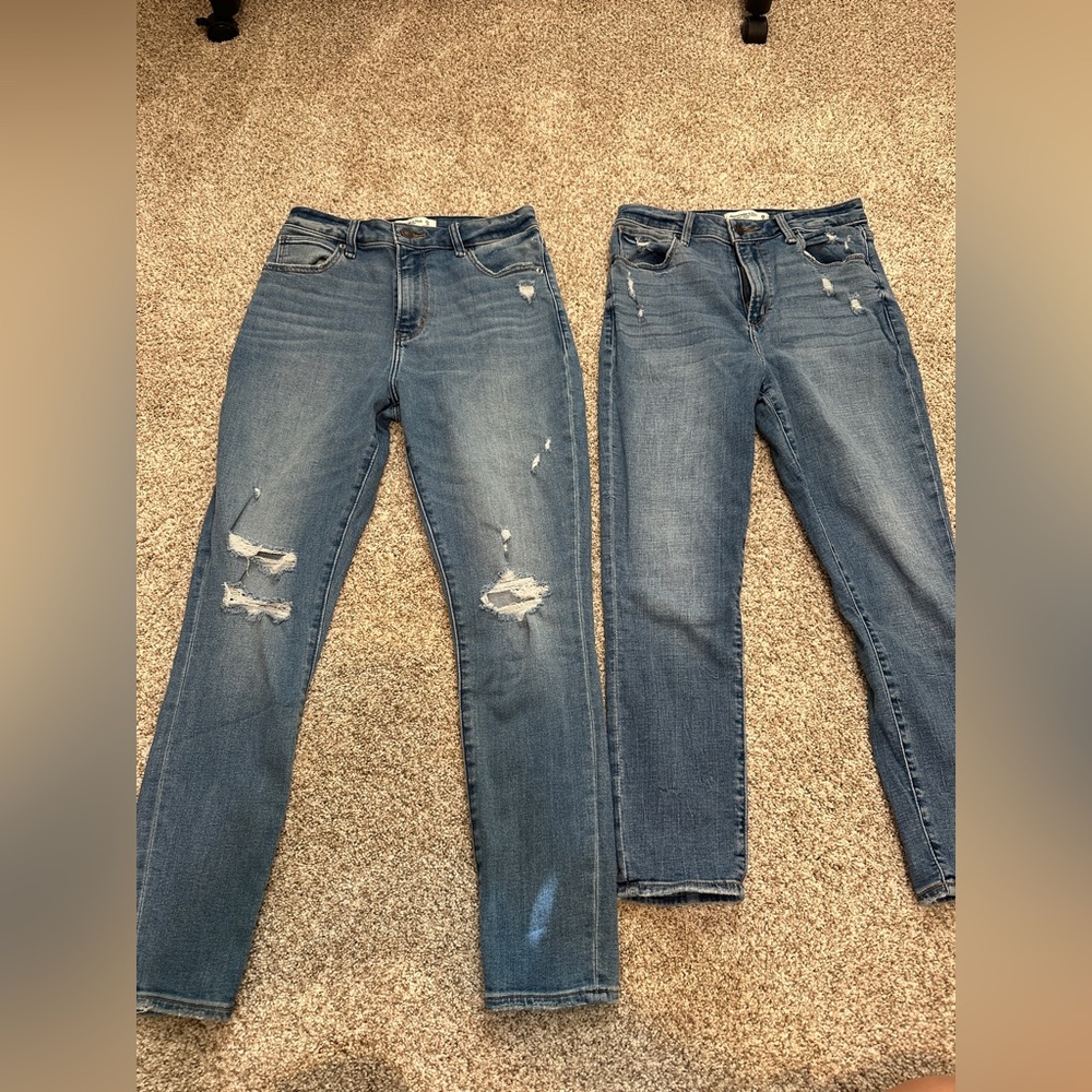 2 jeans Abercrombie & Fitch Light Blue High Rise Jeans